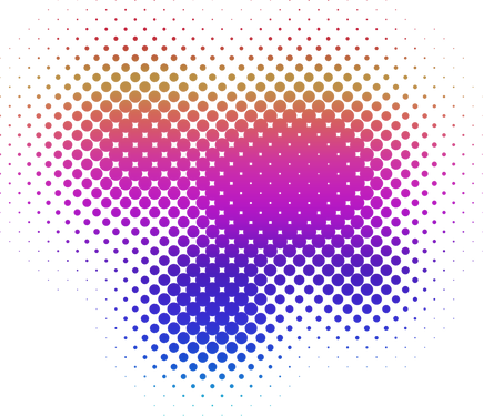 Gradient Halftone Design Element