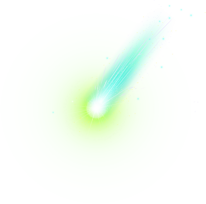 Comet Falling from Space